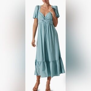 Flowy Blue Maxi Dress